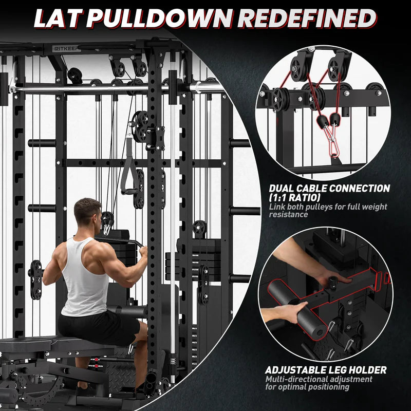 ANVIL S1 Smith Machine Functional Trainer Home Gym Package