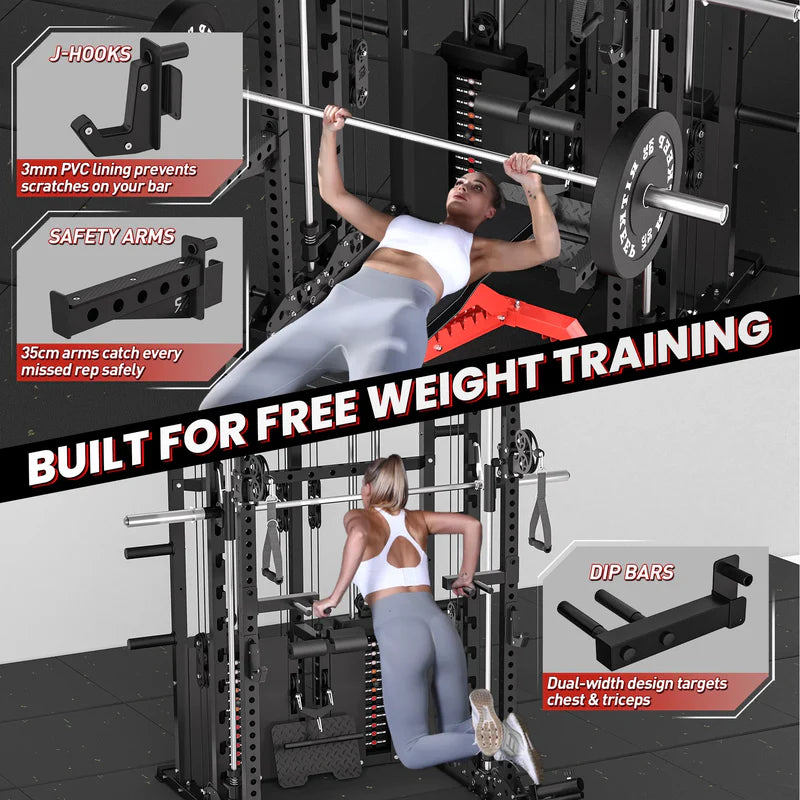 ANVIL S1 Smith Machine Functional Trainer Home Gym Package