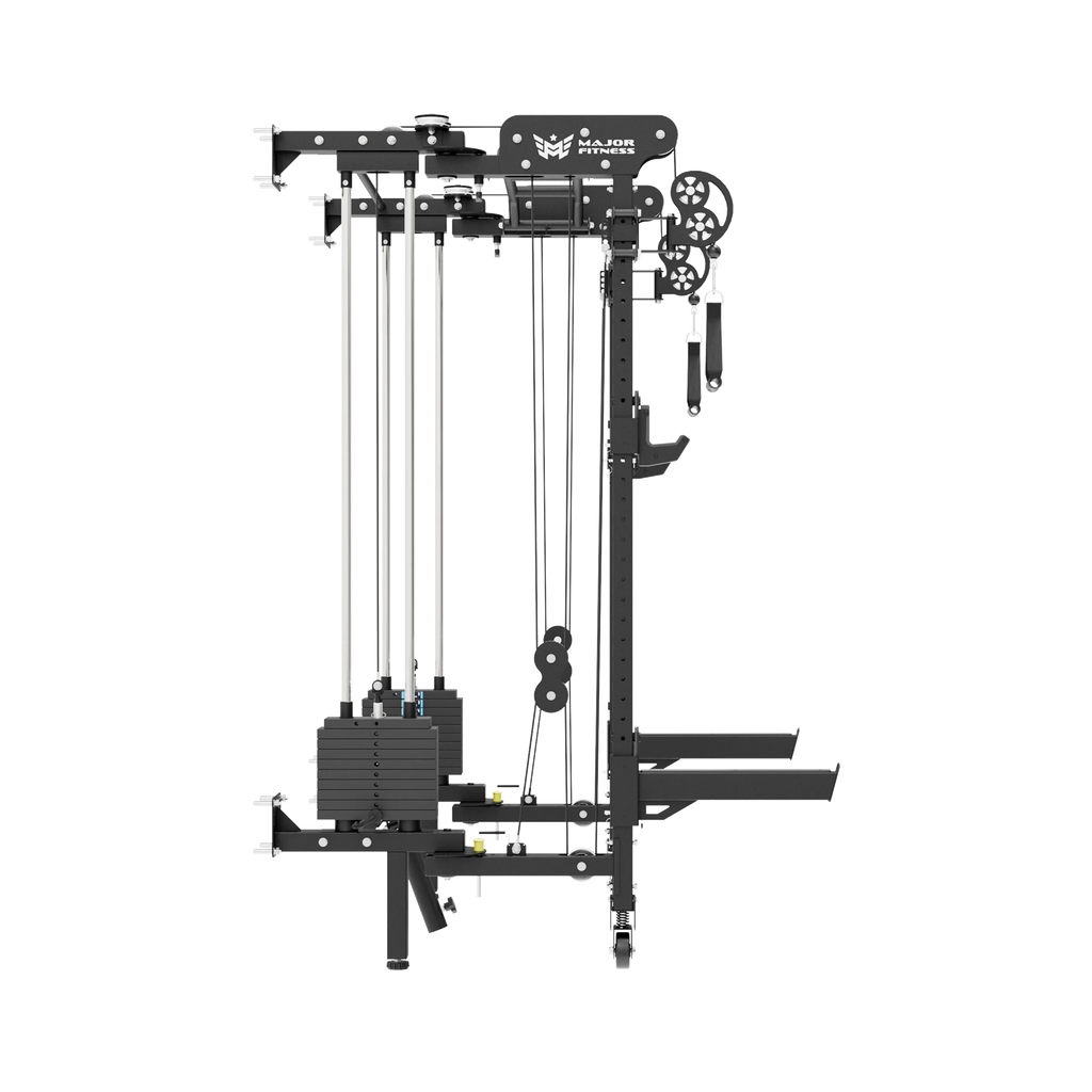 Major Fitness F35 All-In-One Home Gym Wall-Mount Folding Power Rack