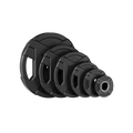 Major Fitness Rubber Coated Olympic Cast Iron Grip Plates